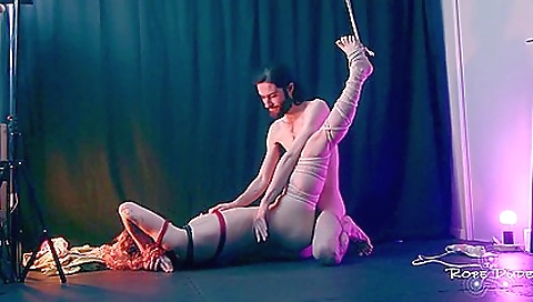 Brunette gets fucked in her wet cunt and in her ass