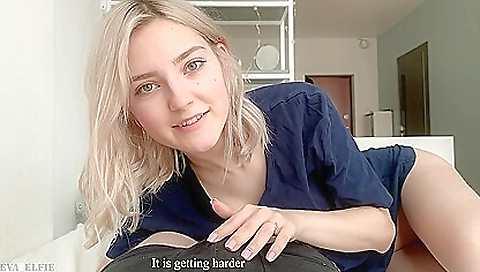 Tries A Big Cock Inside Her Tight Pussy With Eva Elfie