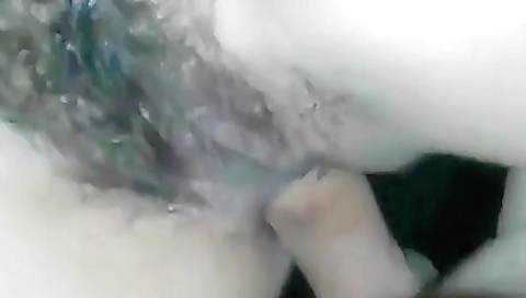 Busty slut in hairy pussy is in pov sex with a dick inside her anus