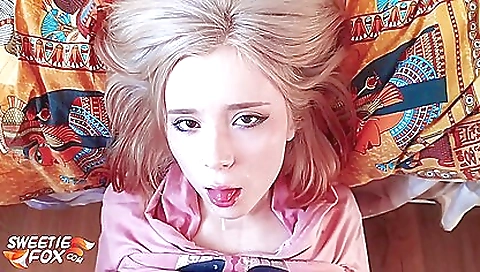 Big ass redhead with big tits sucking and fucking deep throat