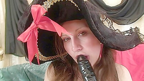 Sexy brunette with a nice body enjoys solo fun with a toy