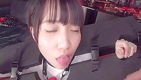 Japanese porn video with a cute brunette and her boyfriend