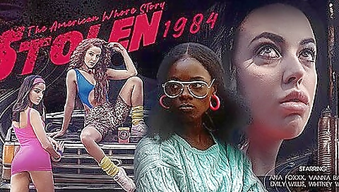 Voyeur porn with 4 hot milfs in black shorts and tights