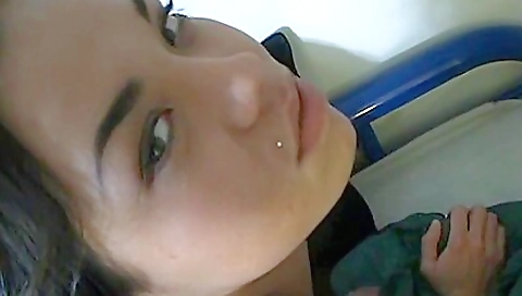 Amateur tattooed woman gets a cumshot in her mouth and vagina