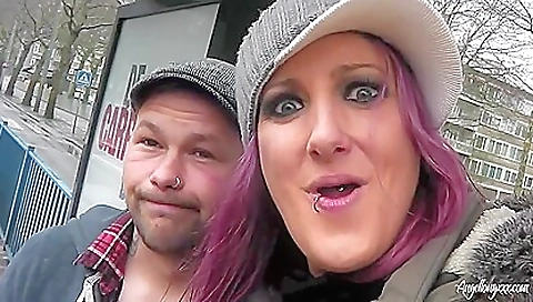 Perfect brunette with a sexy body is masturbating in bed