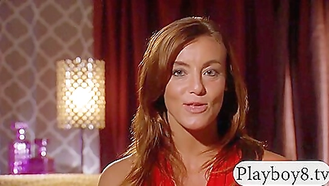 Hot redhead and blonde milf fucked with a couple of toys