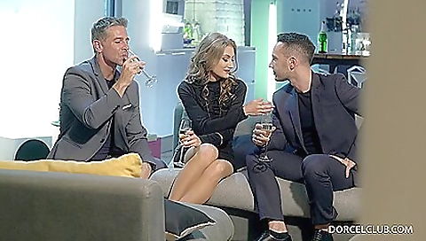 Busty brunette gets her face filled with cum from her boyfriend