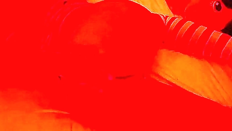 Stunning brunette plays double penetration porn show