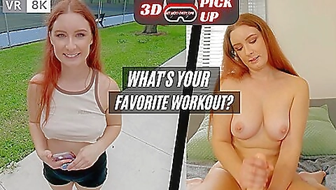 Redheaded blonde in vr porn video 