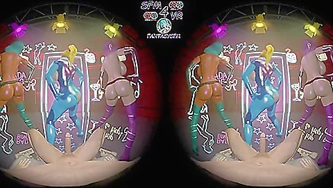 Sexy blonde takes a turn from dancing and starts dancing