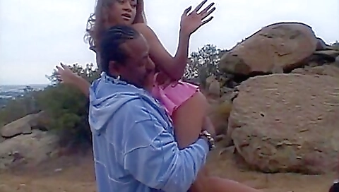 Big dick fucks big black cock and ass in a hot interracial threesome