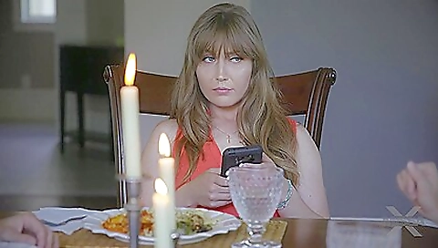 Gorgeous milf gets fucked on her bed in her bed sofa